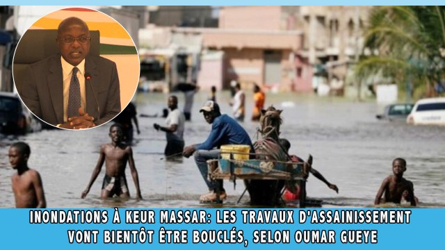 Inondations à Keur Massar: les travaux d'assainissement vont bientôt être bouclés, selon Oumar Gueye