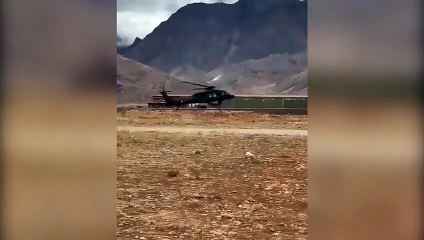 Helikopterle drift yapan çılgın Tük pilot