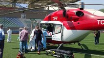 KORONAVİRÜS HASTASI, AMBULANS HELİKOPTERLE ANKARA'YA SEVK EDİLDİ