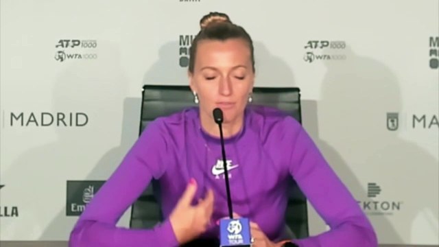 WTA - Madrid 2021 - Petra Kvitova : It was nice to see people in the stands, as well, to be honest, I really missed them