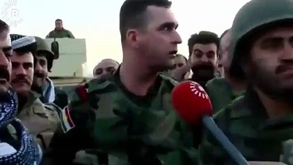 Barzani'nin Peşmergeleri kaçtı, muhabir ağladı