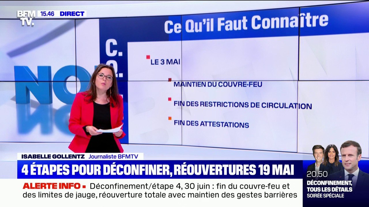 3 mai, 19 mai, 9 juin, 30 juin: voici le calendrier détaillé des réouvertures
