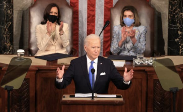 Biden Addresses Congress on the Eve of His First 100 Days as President