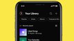 Nuevo diseño de la biblioteca de Spotify para móviles