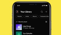 Nuevo diseño de la biblioteca de Spotify para móviles