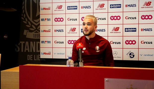 Nicolas Raskin (Standard de Liège) avant le match face à Ostende, en ouverture des Playoffs 2