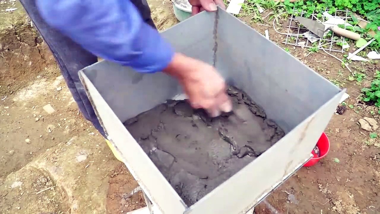 Construction of water tanks and automatic solar-powered mini pumps  - Making Mini Pumps