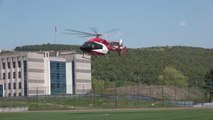 Ambulans helikopter Kovid-19 hastası kadın için havalandı