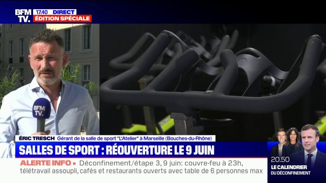 Ce gérant d'une salle de sport demande le maintien des aides pour le trimestre qui arrive car les 35% de jauge vont ralentir l'activité