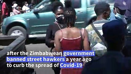 Zimbabwe hustle: street vendors defy virus curbs to live