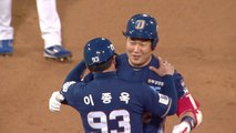 양의지, 포수 사이클링히트...KBO 1호 대기록 / YTN