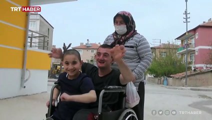 Engelli çocukları olan annenin asansörlü ev hayali gerçek oldu