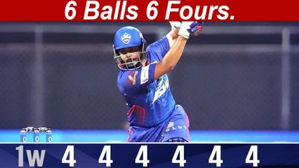 Prithvi Shaw sends it to fence six times in the first over | DC win by 7 wickeks | Oneindia Tamil