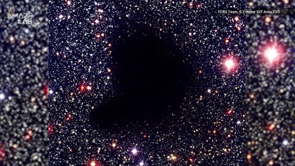 The Light From Nearby Stars Is Consumed by This Pitch Black Cloud
