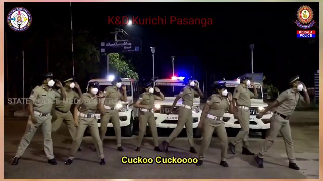 Kerala police new viral video Kerala police dance for enjoy enjaami Kerala police troll Viral