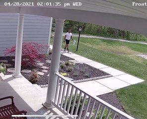 Amazon Driver Hopscotches During Delivery