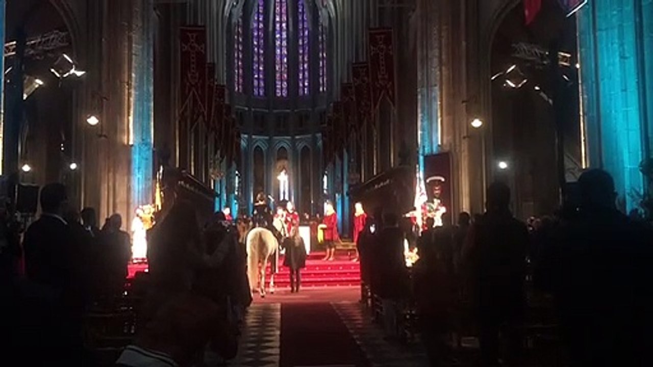 Cérémonie de remise de l'épée, lors de l'hommage à Jeanne d'Arc, le 29 avril 2021 à Orléans