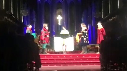 Cérémonie de remise de l'épée, à Orléans, dans le cadre de l'hommage à Jeanne d'Arc 2021