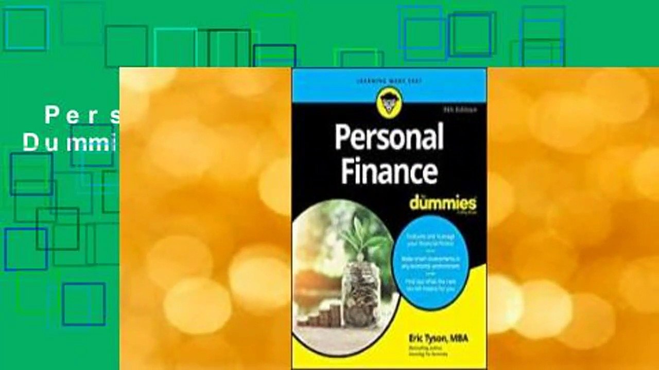 Personal Finance For Dummies Review - Video Dailymotion