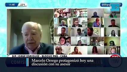 "Vos sos un pelotud... atómico, hoy dejás de trabajar conmigo". Marcelo Orrego protagonizó hoy una discusión con su asesor