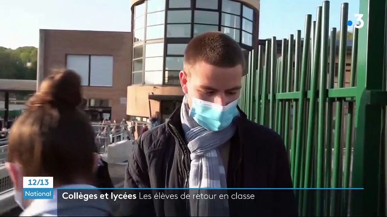 Collèges et lycées : les élèves de retour en classe