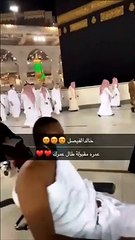 الأمير خالد الفيصل يؤدي مناسك العمرة