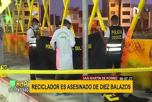 SMP: reciclador es asesinado de 10 balazos por presunto ajuste de cuentas