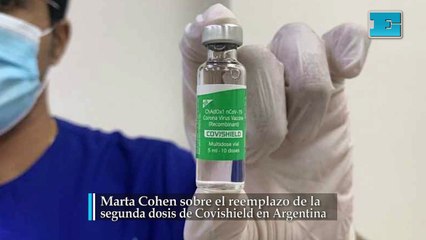 Marta Cohen sobre el reemplazo de la segunda dosis de Covishield en Argentina