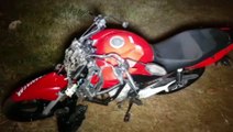 Jovem de 22 anos se fere em colisão entre carro e moto na marginal da PRc-467, em Cascavel