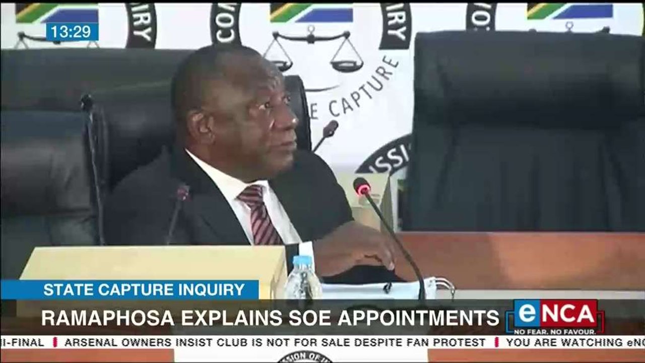 Ramaphosa explains SOE appoinments