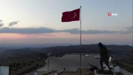 Kocatepe'de mest eden gün batımı manzarası
