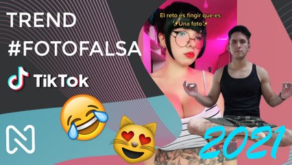 CONOCE este TREND #FotoFalsa en TikTok, y tú ¿lo puedes hacer?