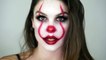 Easy 'Pennywise' Clown | It Movie Halloween Makeup Tutorial | Rhiannonclaire