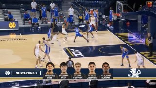 Duke Vs Notre Dame Basketball Game Highlights 12 16 2020