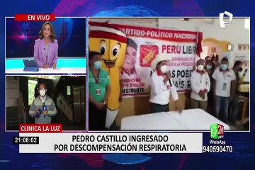 Pedro Castillo es trasladado de urgencia a clínica de Lima