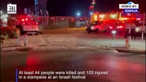 At least 44 killed in stampede at mass Jewish festival in northern Israel