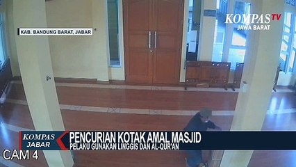 Nekad! Curi Kotak Amal Gunakan Linggis Dan Al-Quran