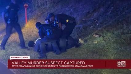 Murder suspect from Arizona recaptured after escaping custody in Atlanta area Thursday