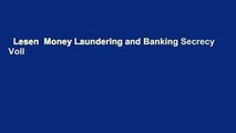 Lesen  Money Laundering and Banking Secrecy Voll
