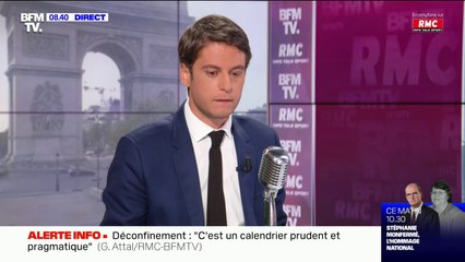 Gabriel Attal: "On peut être optimiste sur la possibilité d'ouvrir largement sur tout le territoire les terrasses à les lieux de culture la mi-mai"