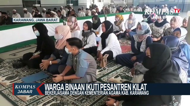 Lapas Kab. Karawang Adakan Pesantren Kilat Bagi Warga Binaan