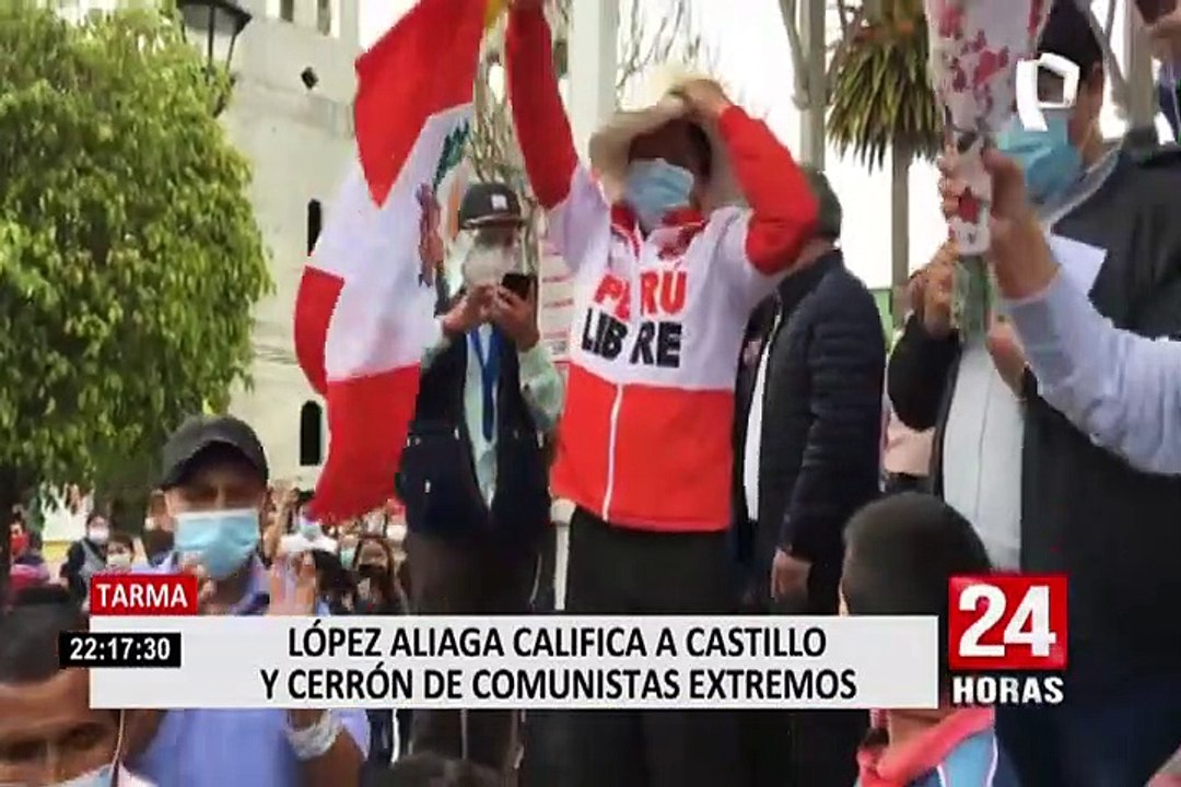 Rafael López Aliaga: "Castillo es un adorno, el que ha pensado es Cerrón"