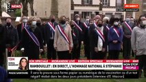 hommage national, présidé par Jean Castex, à la fonctionnaire de police tuée à Rambouillet: Un portrait de Stéphanie Monfermé installé