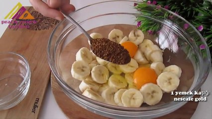 3 tane Muz ve 10 DAKİKADA tavada,inanılmaz derecede KOLAY ve LEZZETLİ