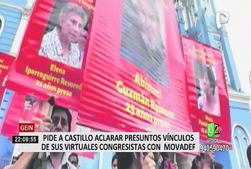 GEIN solicita a Castillo que aclare sus presuntos vínculos con el Movadef