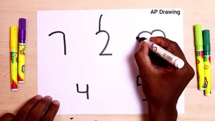 1 से 5 नंबर से 5 सब्जियों का चित्र आसानी से बनाना सीखे | How To Draw Vegetable Step By Step