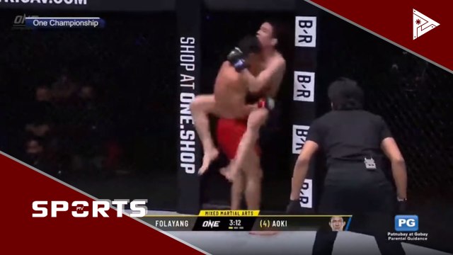 Folayang, yumukod kay Aoki