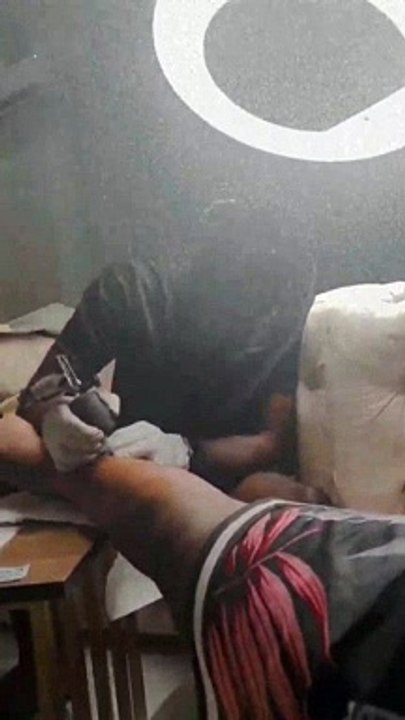 Harmonize Inks Magufuli Tattoo on His Leg in Honour of Late Tanzanian President