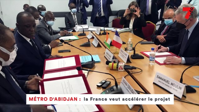 Coopération : Bruno Le Maire parle du métro d'Abidjan