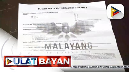 Philippine Medical Association, duda sa bond paper reseta ng Ivermectin na kulang-kulang din sa detalye; regulatory enforcement unit ng FDA, tinitingnan na ang kontrobersyal na distribusyon ng reseta ng Ivermectin